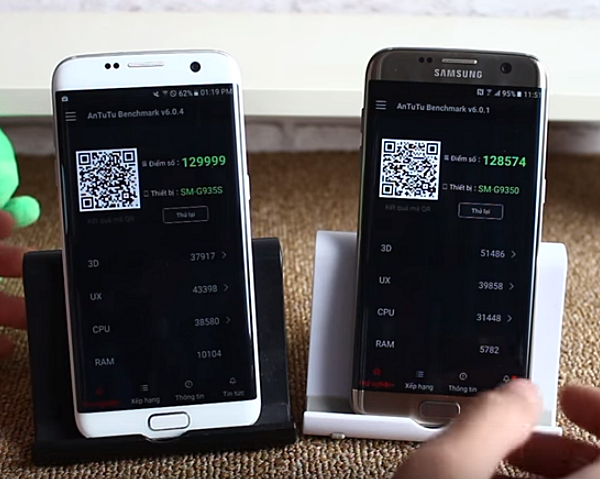 Galaxy S7 AnTuTu Exynos vs Snapdragon