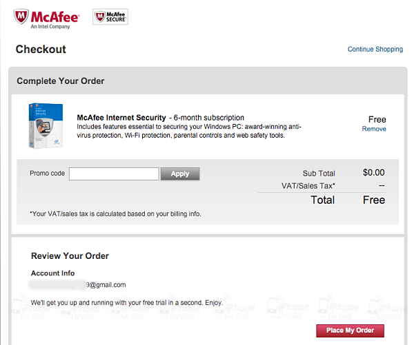 McAfee Internet Security Free 2