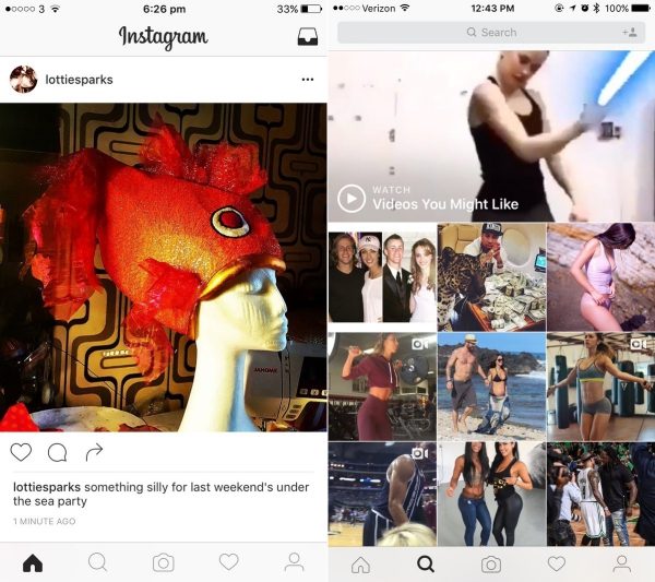 Instagram new UI design