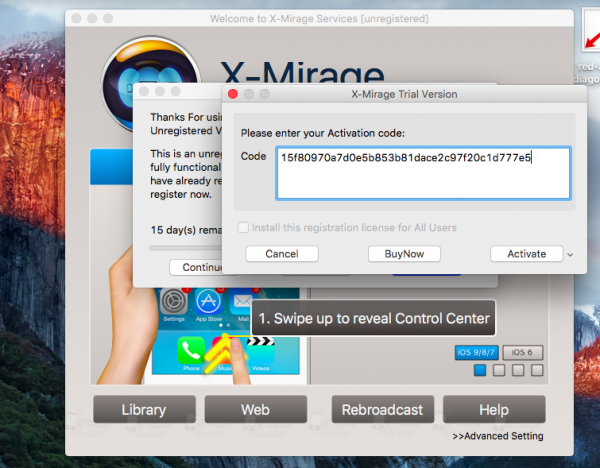 x mirage free key