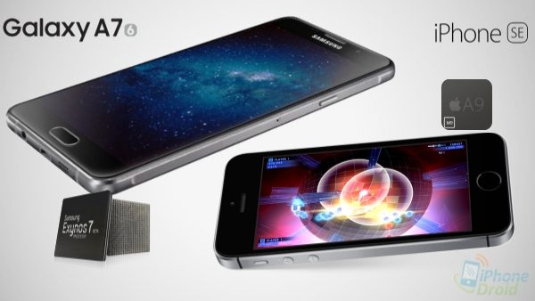 Galaxy A7 (2016) vs iPhone SE CPU