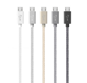 Metallic Micro-USB to USB cable (F2CU021bt04)
