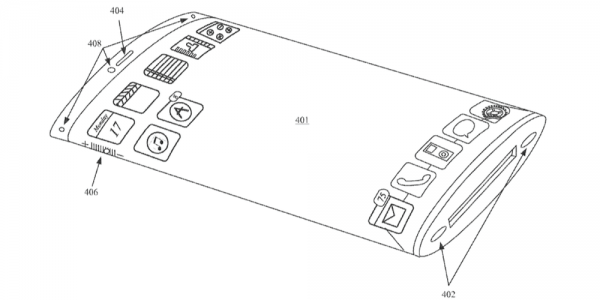 Apple patent iphone curve screen