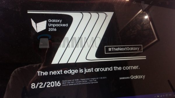 Galaxy Note 7 or Note 7 edge on August 2, 2016