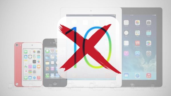 List of iDevices not support iOS 10