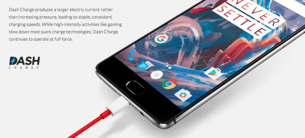 OnePlus 3 Dash Charging
