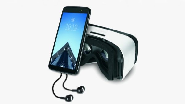 Alcatel IDOL 4S with bundled JBL earbuds and VR