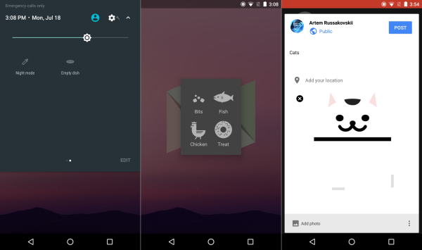 Android Nougat Easter egg is a Neko Atsume clone