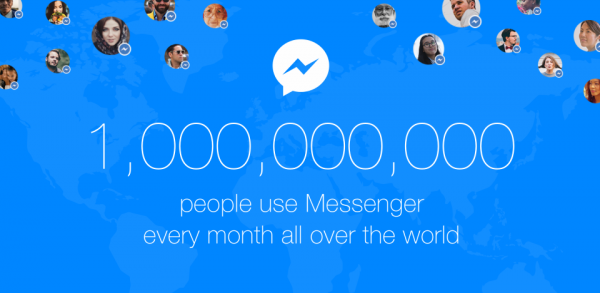 Facebook Messenger hits 1 billion monthly users