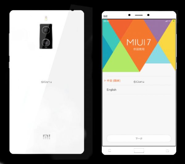 Xiaomi Mi Note 2 look like