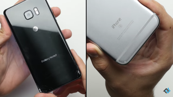 Galaxy Note 7 vs. iPhone 6S Drop Test 01