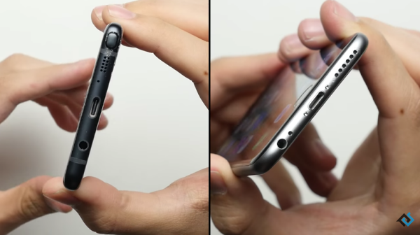 Galaxy Note 7 vs. iPhone 6S Drop Test 02
