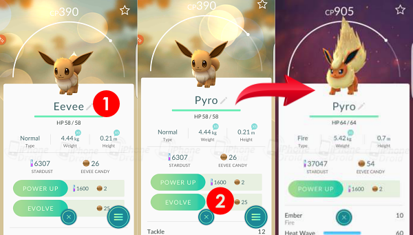 Manually Evolve Eevee Into Jolteon, Flareon and Vaporeon 002