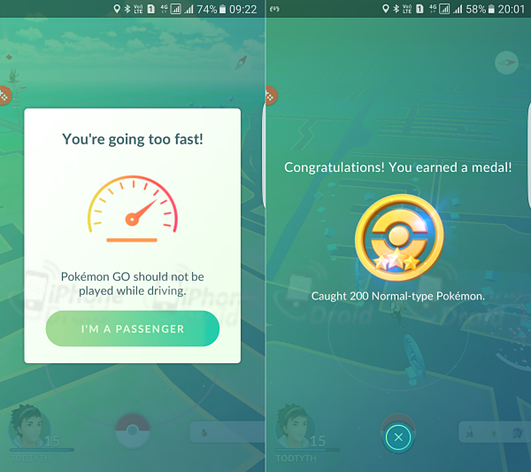 Pokemon GO You are going roo fast