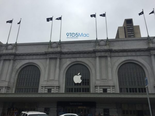 Apple keynote decorations on display at Bill Graham Civic Center ahead of ‘iPhone 7’ event 1