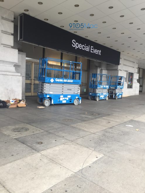 Apple keynote decorations on display at Bill Graham Civic Center ahead of ‘iPhone 7’ event 2