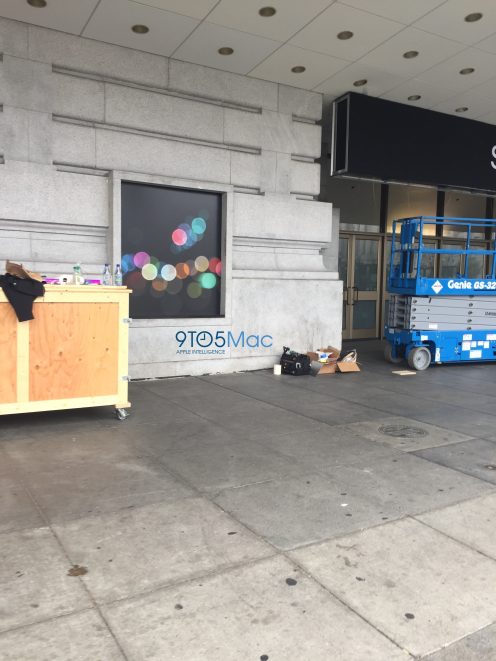 Apple keynote decorations on display at Bill Graham Civic Center ahead of ‘iPhone 7’ event 3