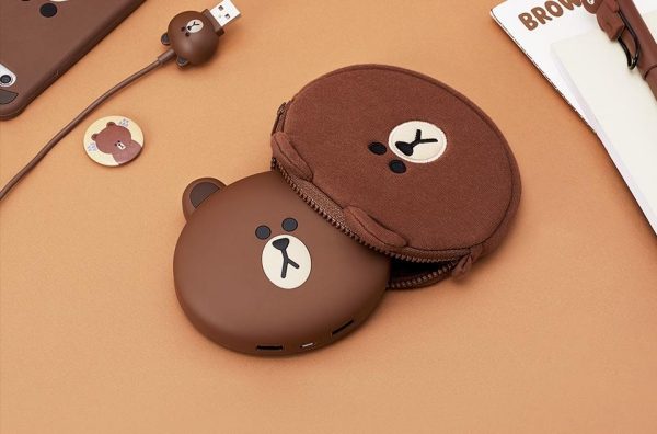 LINE FRIENDS POWER BANK BROWN AND SALLY 2
