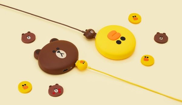 LINE FRIENDS POWER BANK BROWN AND SALLY 4