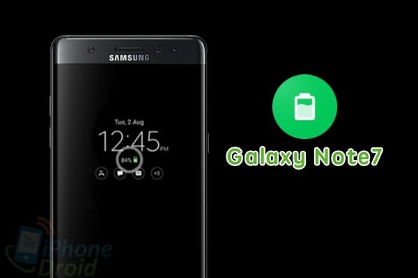 Note 7 green battery icon