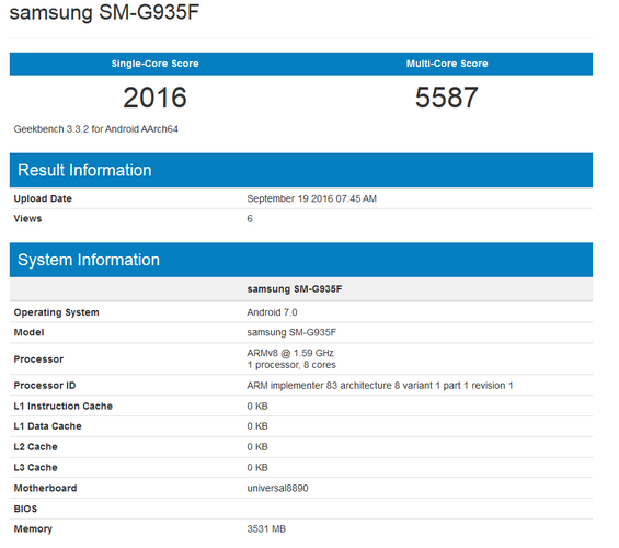 Samsung Galaxy S7 edge is being tested with Android 7.0