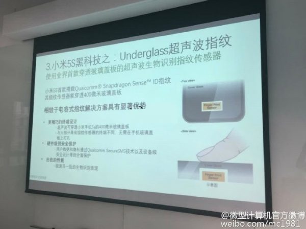 Xiaomi Mi 5S will feature Qualcomm's ultrasonic fingerprint sensor