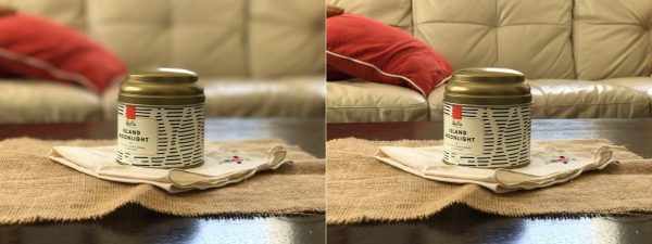 Portrait Mode (ซ้าย) และโหมดปกติ (ขวา)