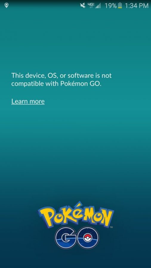 jailbroken and rooted devices are unsupported in Pokemon Go