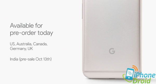 Google Pixel Pre-Order today