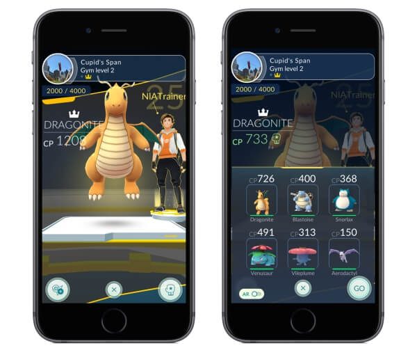 Pokemon Go will allow you to train at the Gym with up to 6 Pokemon (1)