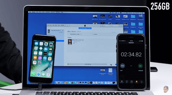 The 32GB iPhone 7 has 8 times slower storage performance than the 256GB model