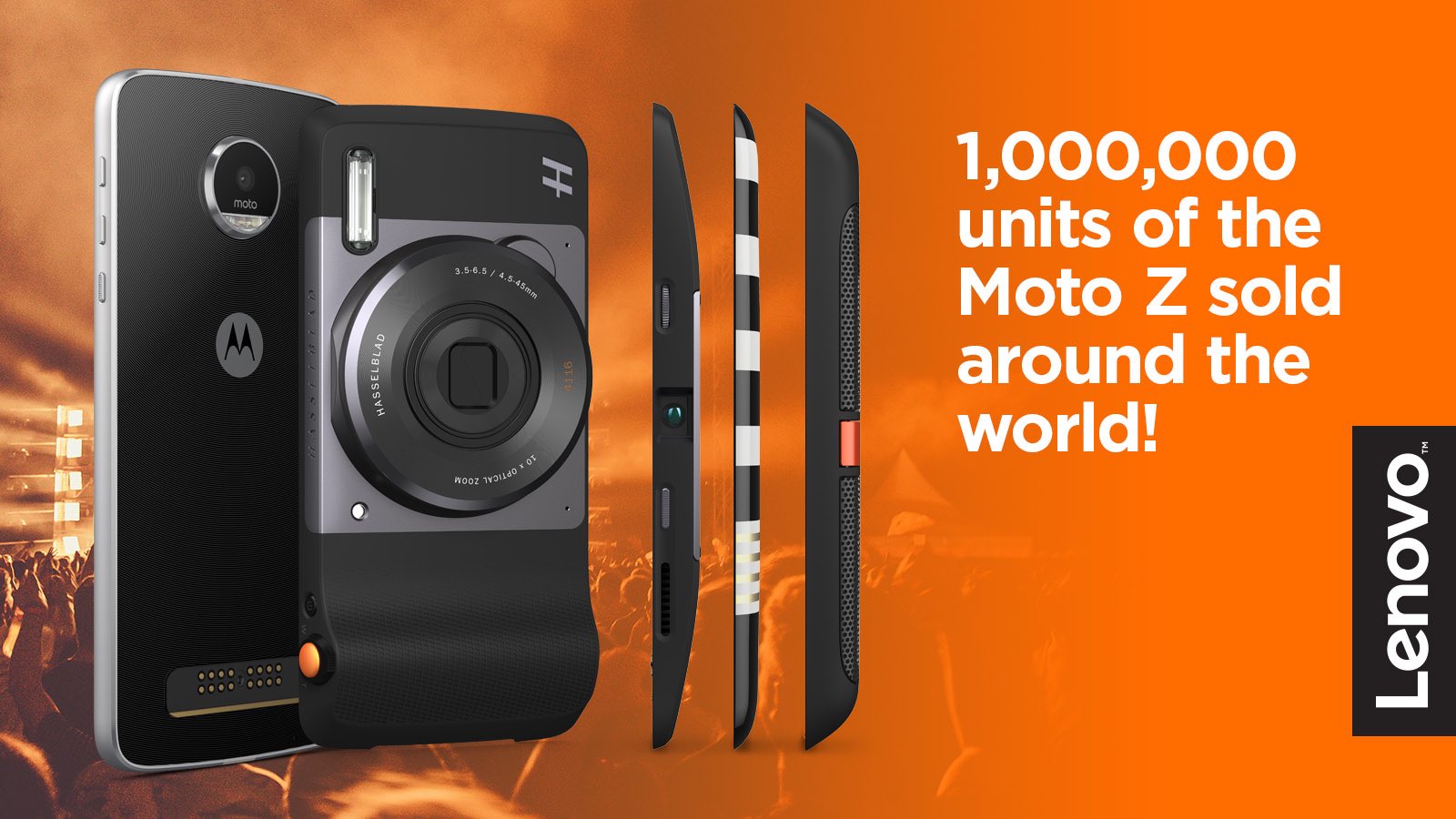 Lenovo celebrates 1 million Motorola Moto Z units sold globally