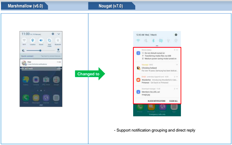 Samsung Galaxy S7 Android 7.0 Nougat 2