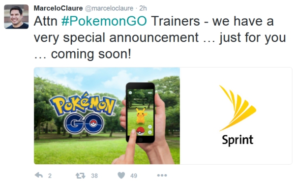 Sprint-CEO-Claure-confirms-that-Sprint-is-involved-in-a-Pokemon-Go-promotion