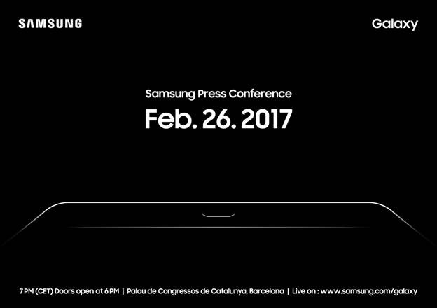 Samsung sends invitations for MWC press event, teasing Galaxy Tab S3