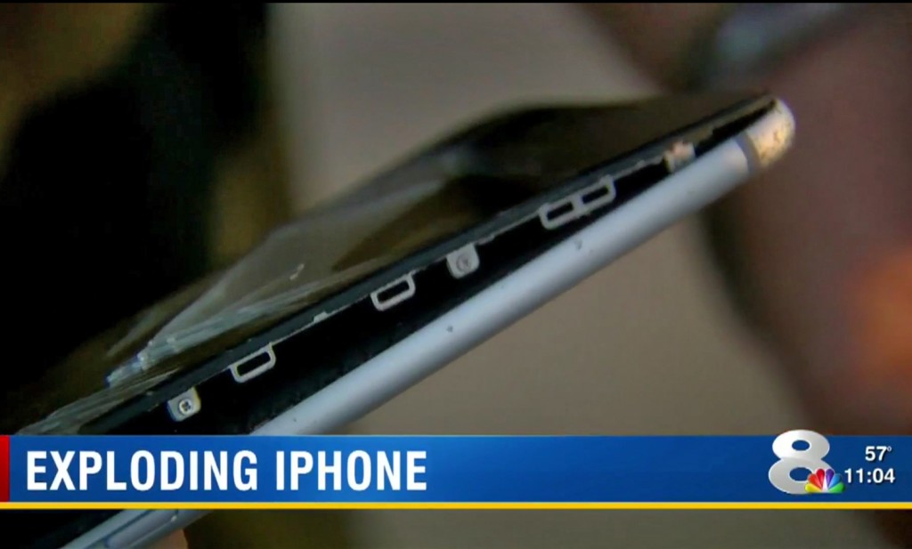 the battery on his iPhone 6-Plus expanded