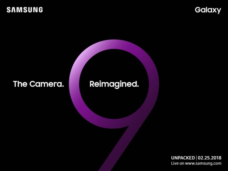 Samsung will officially unveil the Galaxy S9 on February 25