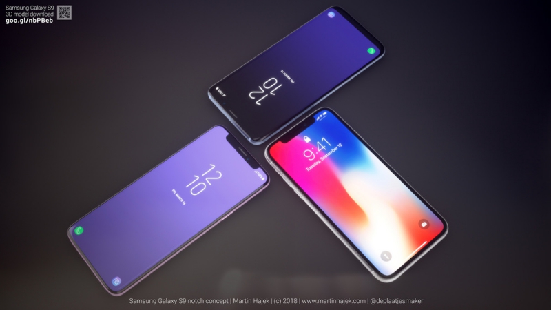 Galaxy S9 หน้าจอแหว่ง