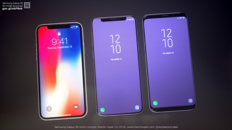 Galaxy S9 หน้าจอแหว่ง