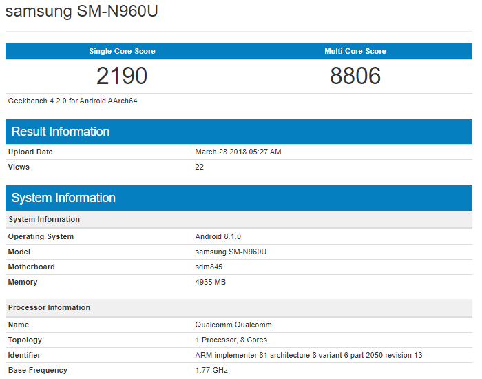 Samsung Galaxy Note9