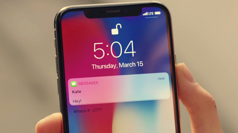 โฆษณา iPhone X