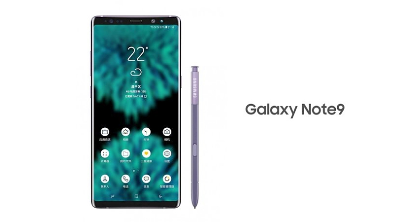 Alleged Galaxy Note 9 render