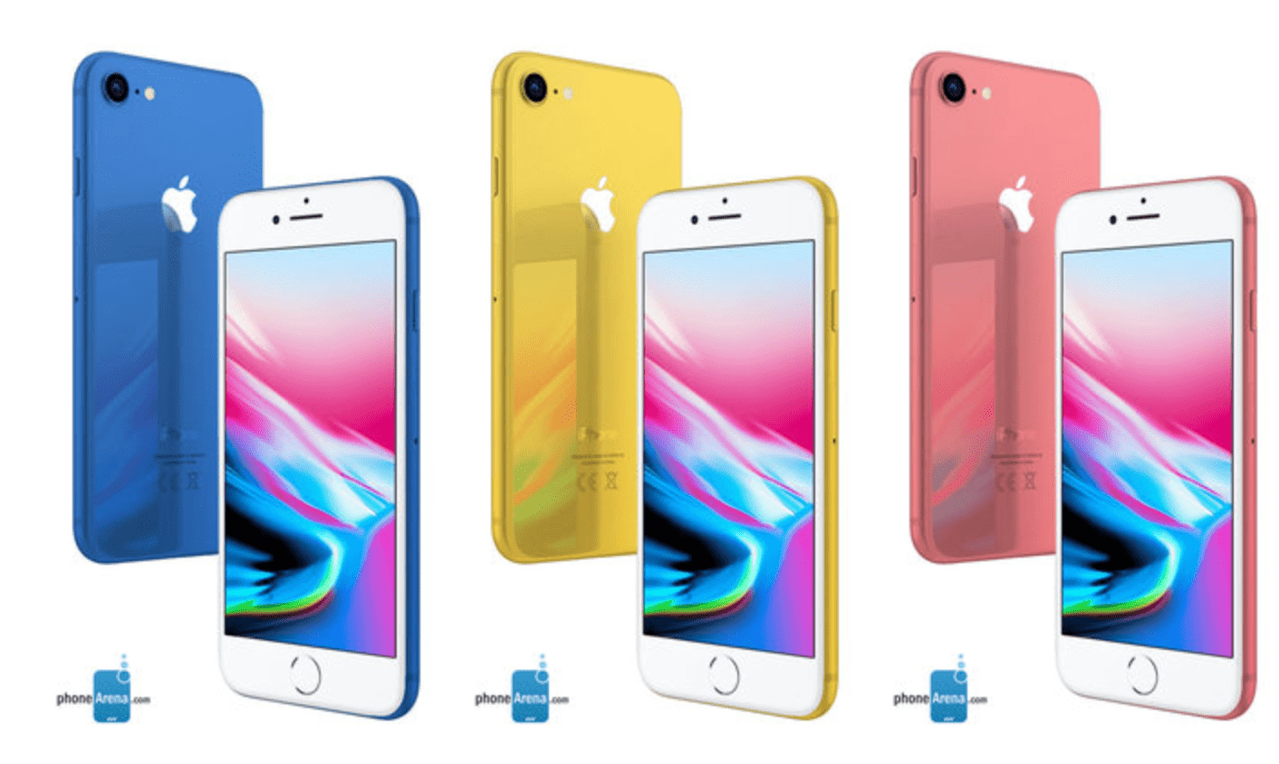 New iPhone 2018 LCD Blue Yellow Pink