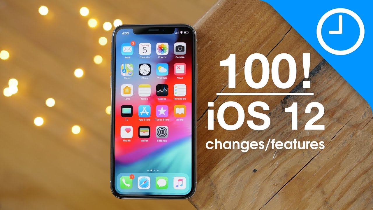 100 ฟีเจอร์ iOS 12