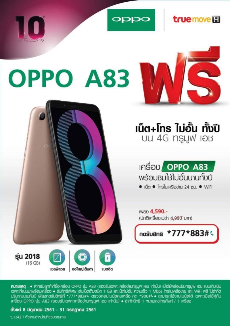 OPPO A83 2018 16GB Camera