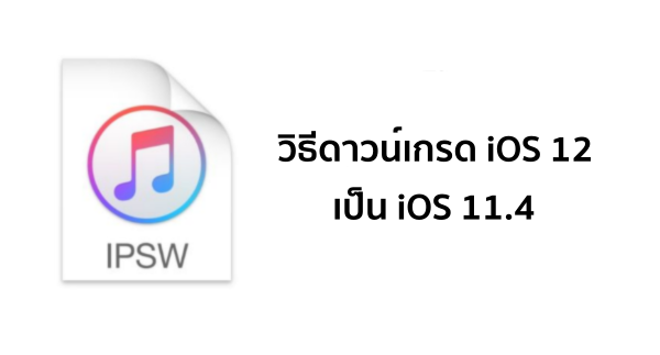 วิธีดาวน์เกรด iOS 12 beta