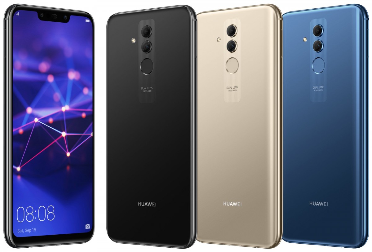 Huawei Mate 20 Lite images show three colors