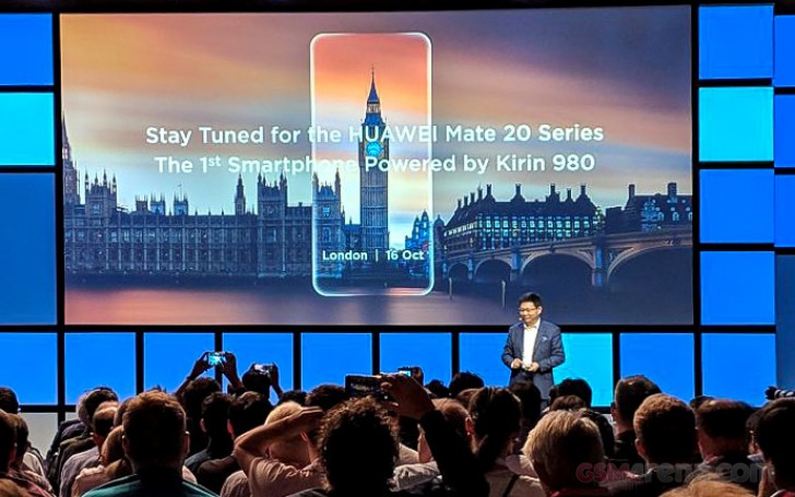 Huawei Mate 20 and Mate 20 Pro will be unveiled in London on Oct 16