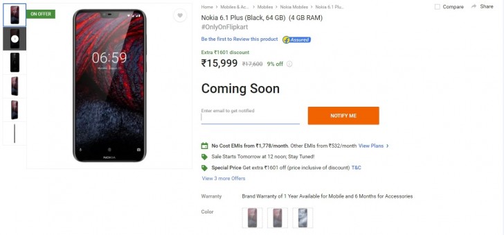Nokia 6.1 Plus