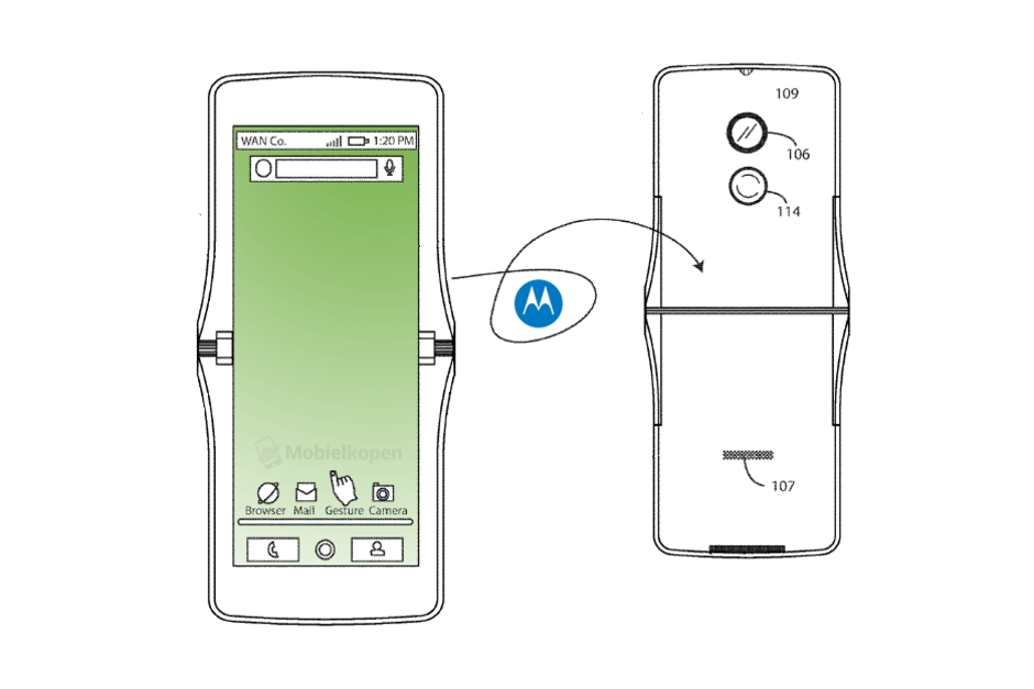motorola foldable phone patent